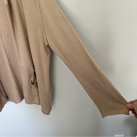 Eileen Fisher Womens Organic Cotton Blazer Size XL Open Front Exposed Seams Soft - Picture 3 of 9